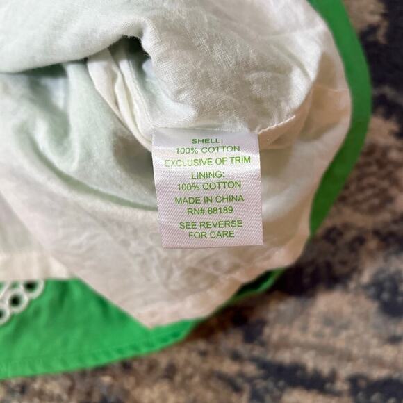 Lilly Pulitzer Delia green embroidered eyelet shift dress - Picture 4 of 4